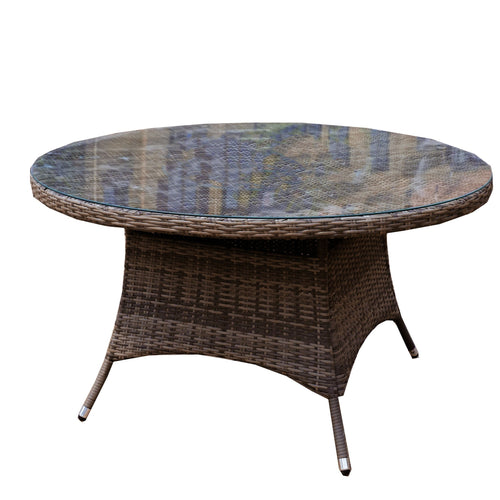 8 - Seat Outdoor Dining Table D68.9" × H28.34" (PAD - 1714 - Table) - Direct Wicker