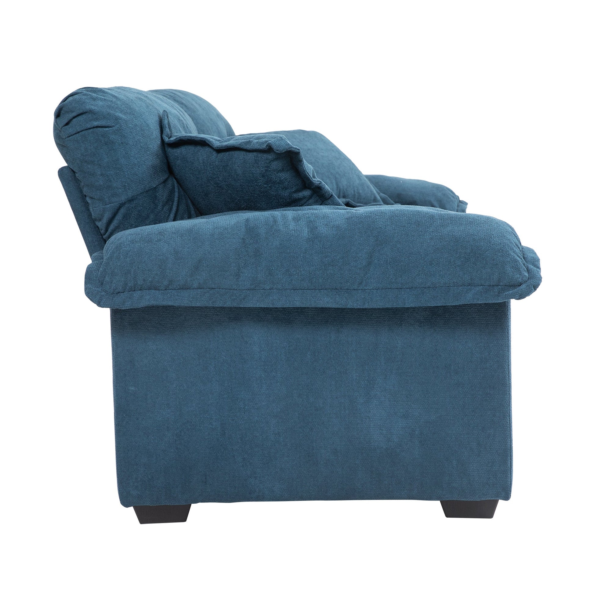 84' Chenille Sofa Small Sofa Loveseat Deep Seat Sofa Couch (W676S00010) - Direct Wicker