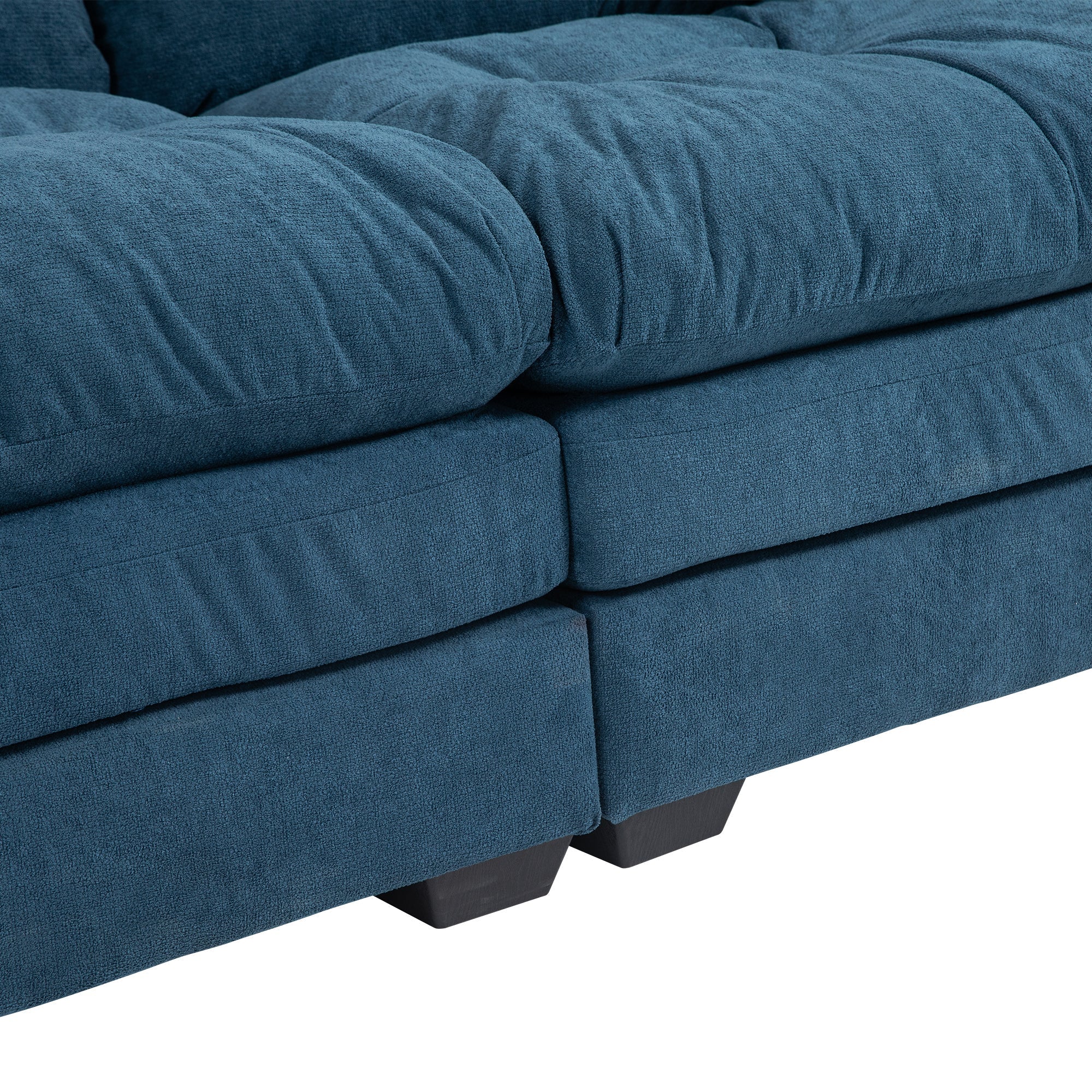 84' Chenille Sofa Small Sofa Loveseat Deep Seat Sofa Couch (W676S00010) - Direct Wicker