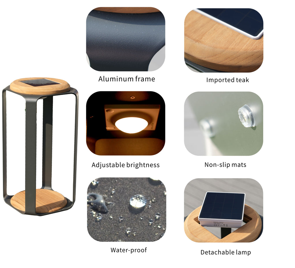 Large Solar LED Outdoor Light - 20x20x4.2cm
