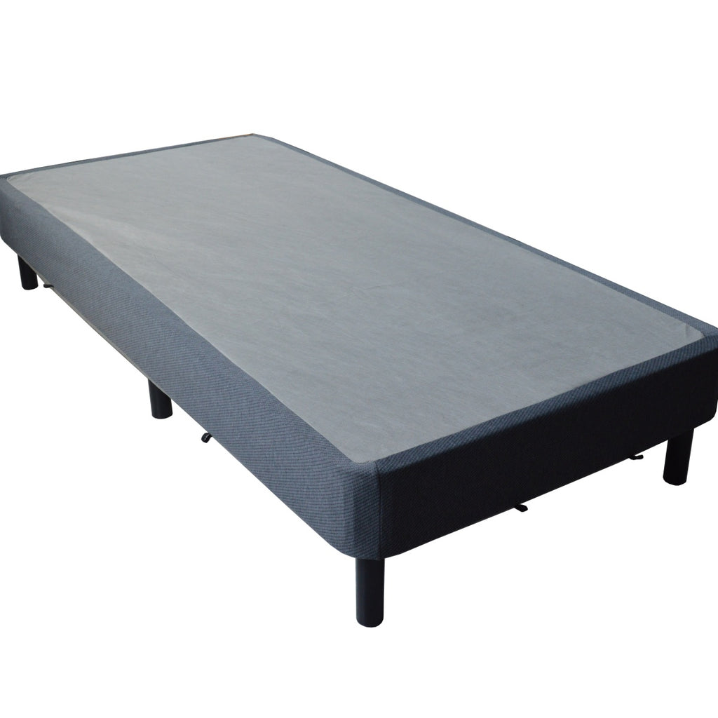 Heavy-Duty Twin KD Fabric-Wrapped Platform Bed Frame (PAL-2675-KD-BK-ZJW)
