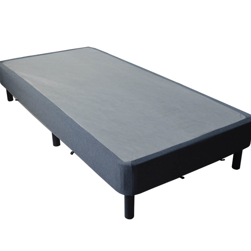 Heavy-Duty Twin XL KD Fabric-Wrapped Platform Bed Frame (PAL-2676-KD-BK-ZJWK)