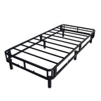 Heavy-Duty Twin XL KD Fabric-Wrapped Platform Bed Frame (PAL-2676-KD-BK-ZJWK)