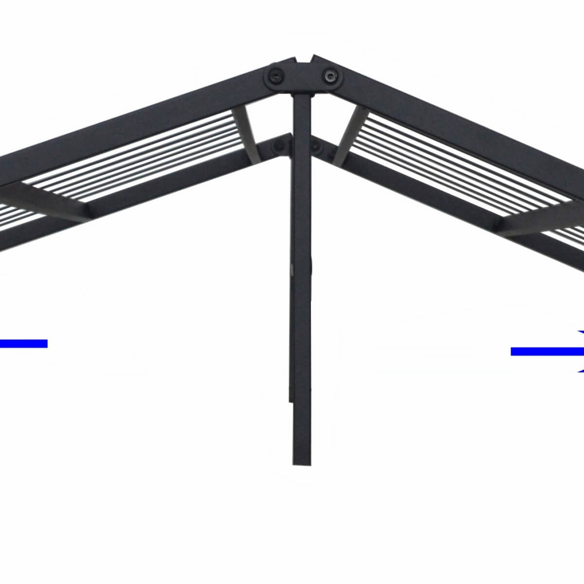 Foldable Twin Size Heavy-Duty Metal Platform Bed Frame (PAL-2679-KD-BK-ZJWK)