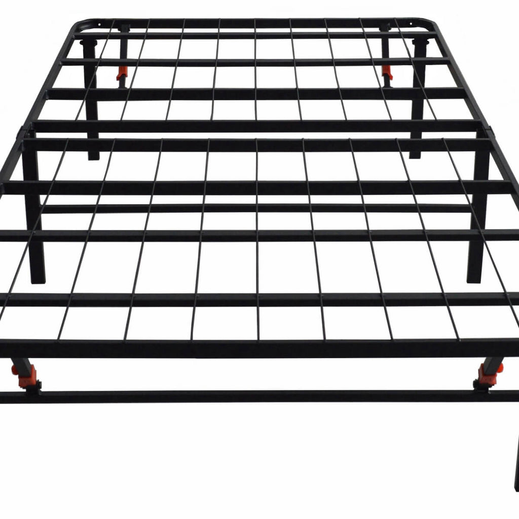 Foldable Twin Size Heavy-Duty Metal Platform Bed Frame (PAL-2679-KD-BK-ZJWK)