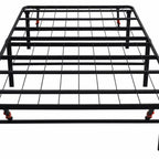 Foldable Twin Size Heavy-Duty Metal Platform Bed Frame (PAL-2679-KD-BK-ZJWK)