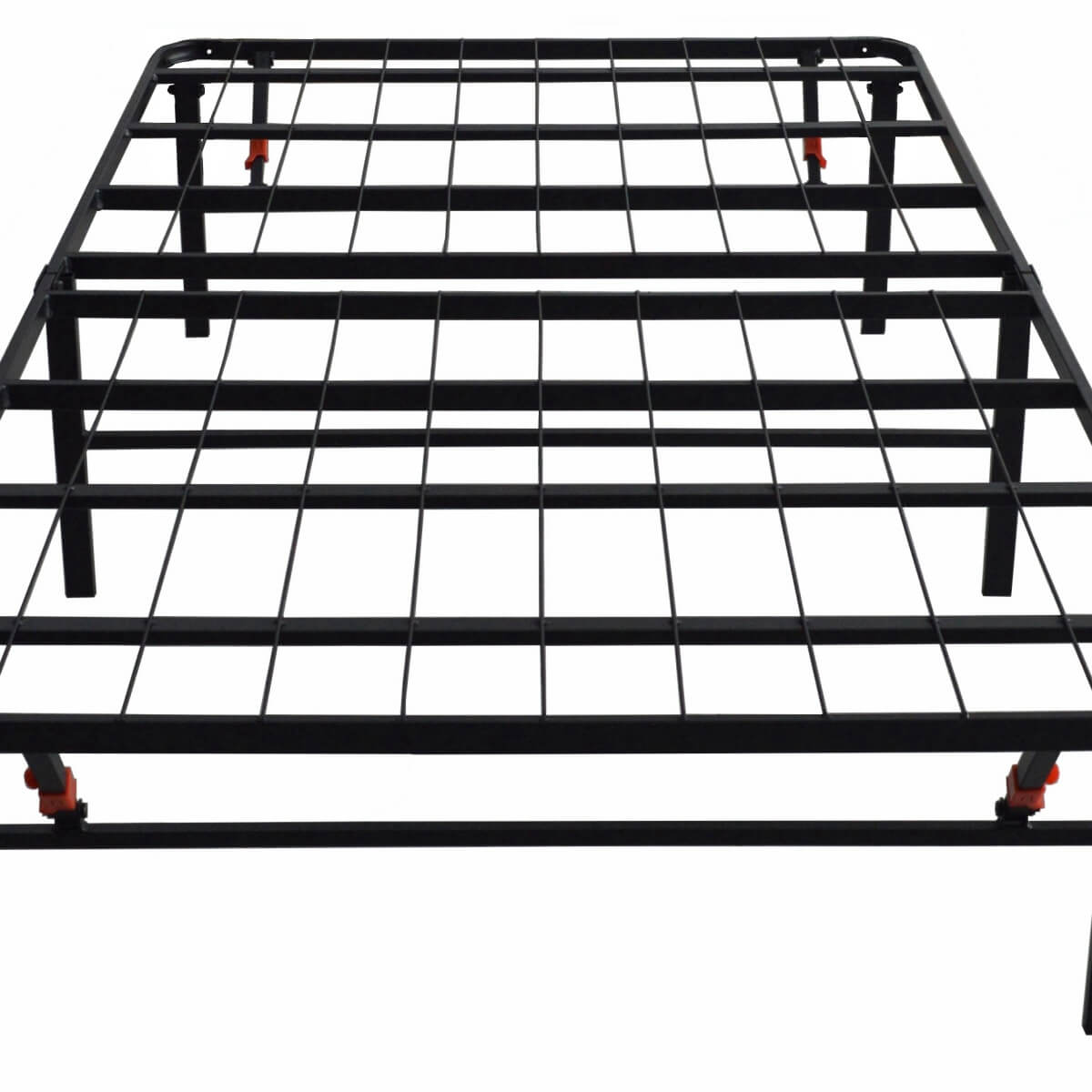 Foldable Twin Size Heavy-Duty Metal Platform Bed Frame (PAL-2679-KD-BK-ZJWK)