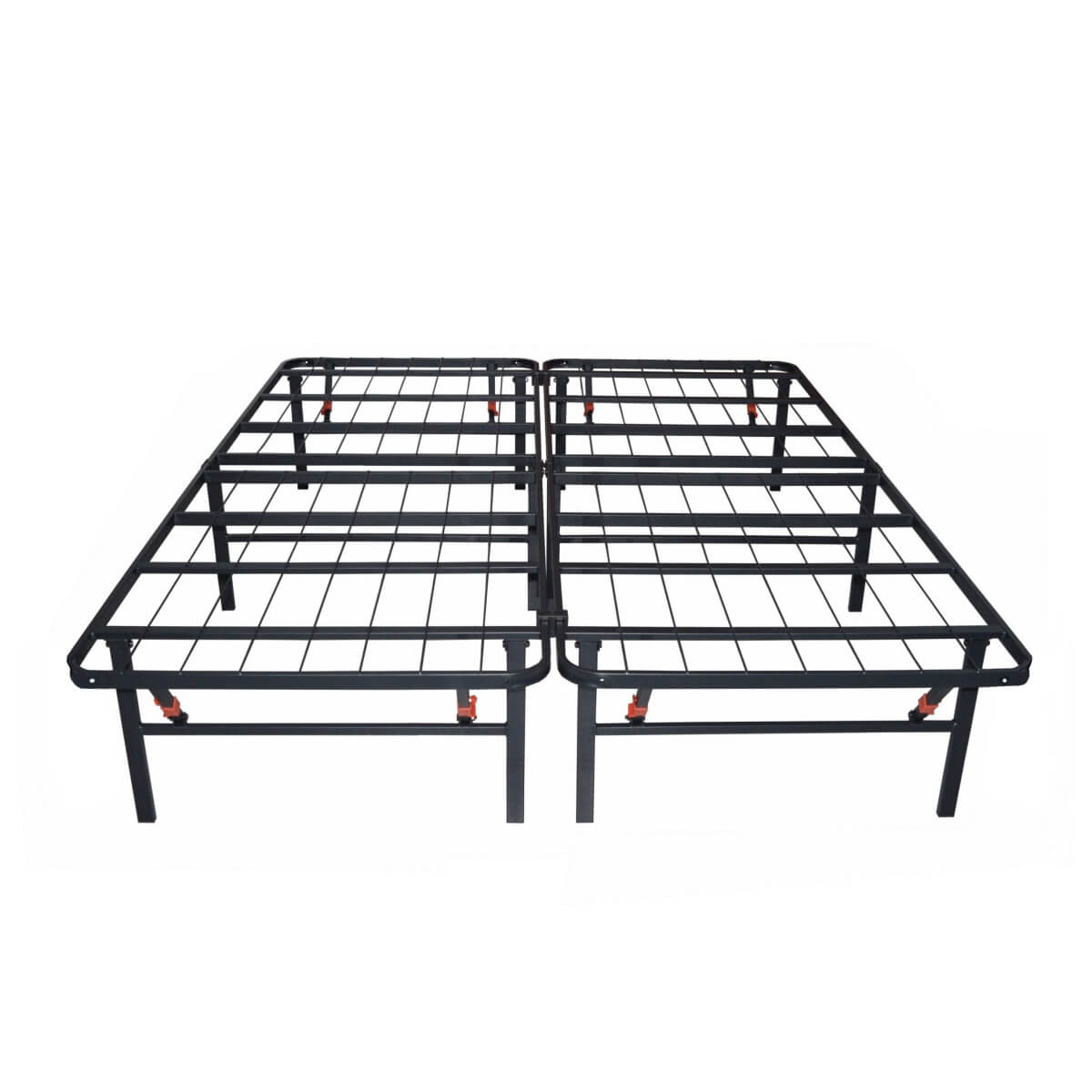 Heavy-Duty Foldable Queen Size Metal Platform Bed Frame (PAL-2681-KD-BK-ZJWK)