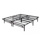 Heavy-Duty Foldable Queen Size Metal Platform Bed Frame (PAL-2681-KD-BK-ZJWK)
