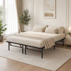 Heavy-Duty Foldable Queen Size Metal Platform Bed Frame (PAL-2681-KD-BK-ZJWK)
