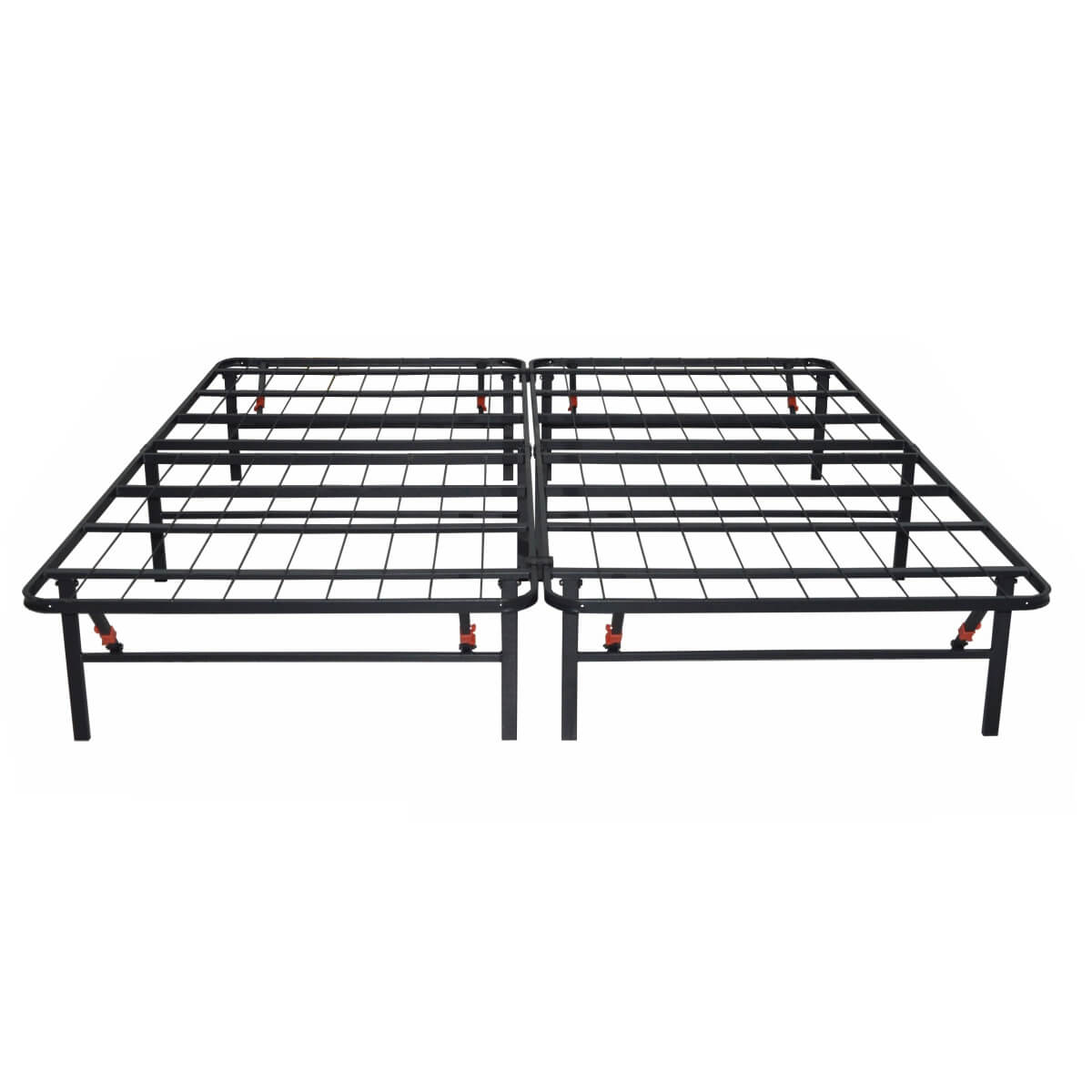 Heavy-Duty Foldable King Size Metal Platform Bed Frame (PAL-2682-KD-BK-ZJWK)