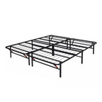 Heavy-Duty Foldable King Size Metal Platform Bed Frame (PAL-2682-KD-BK-ZJWK)
