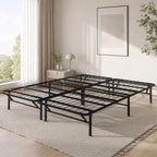 Heavy-Duty Foldable King Size Metal Platform Bed Frame (PAL-2682-KD-BK-ZJWK)
