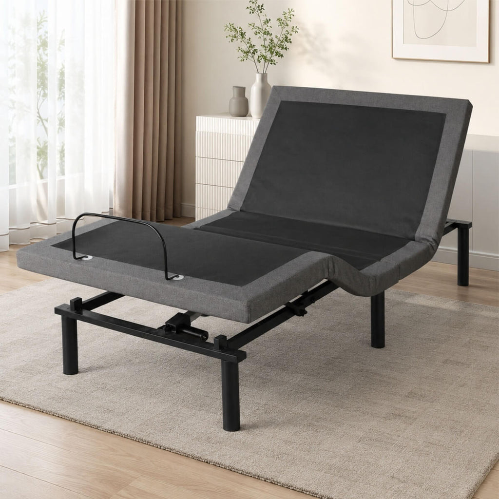 Adjustable Twin XL Bed Frame with Dual Motors and Wireless Remote (PAL-2683-KD-BK-ZJWK)