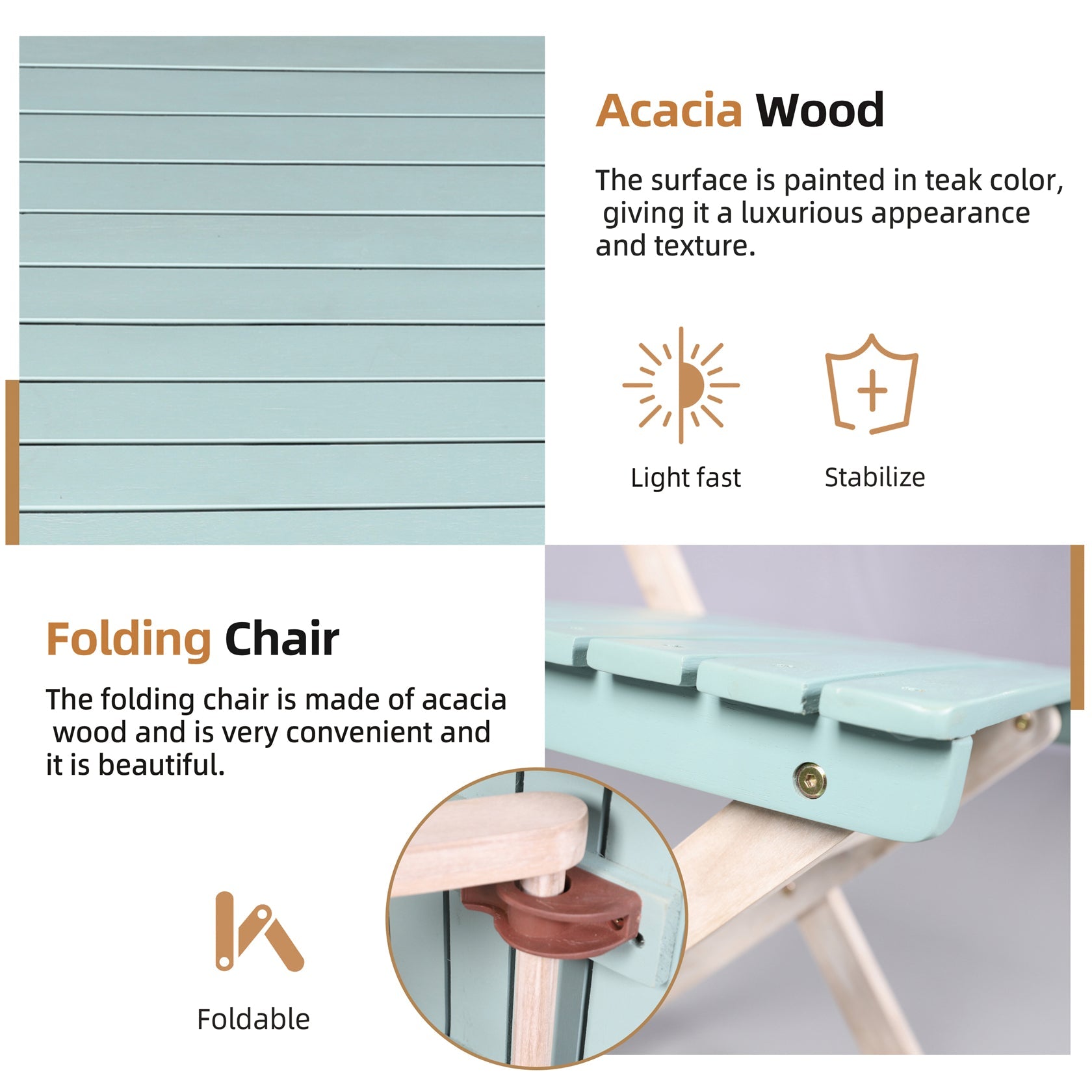 Direct Wicker Acacia Wooden 3-Piece Bistro Set PAC-2525_5