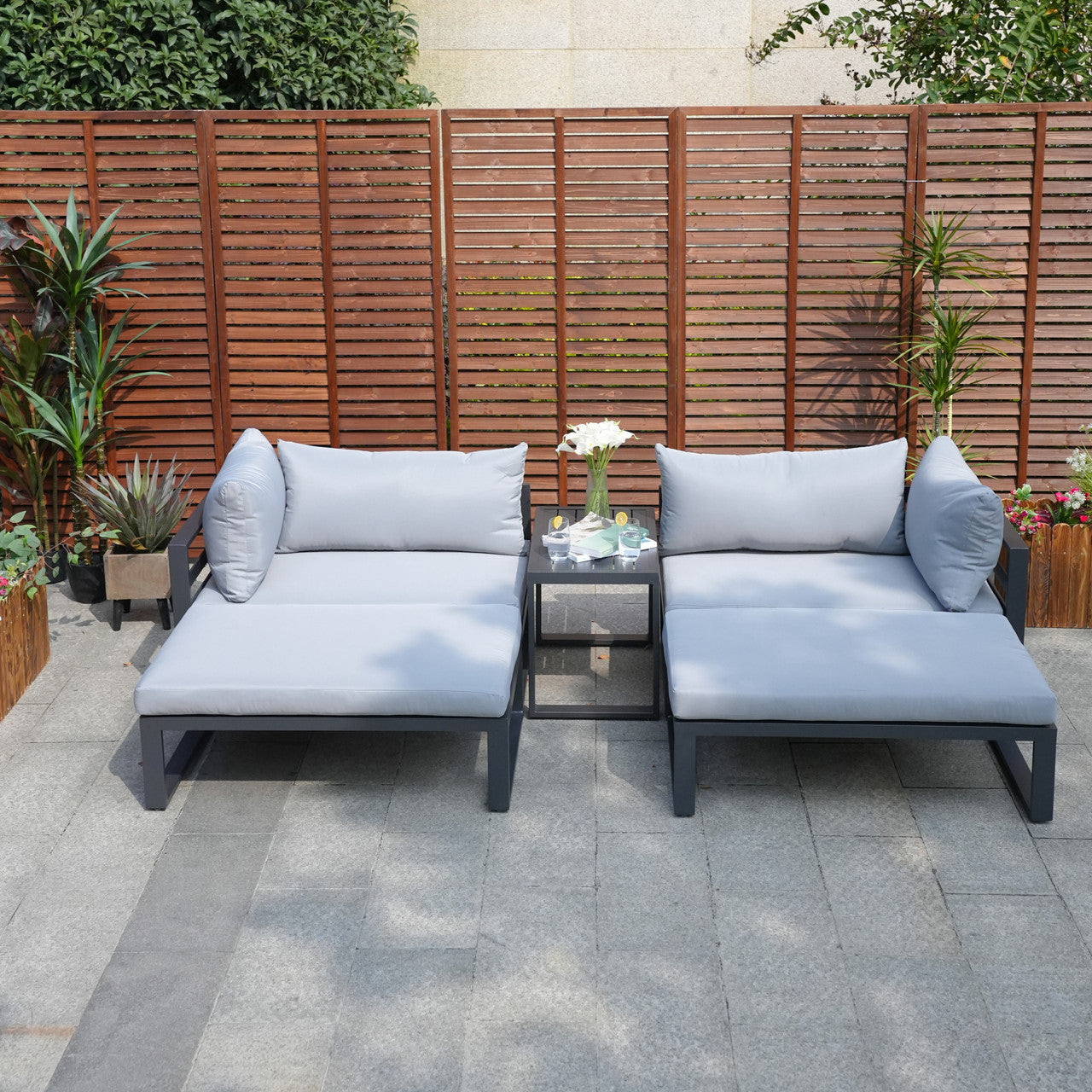 Aluminum Outdoor Modular Sofa Set PAS-50128