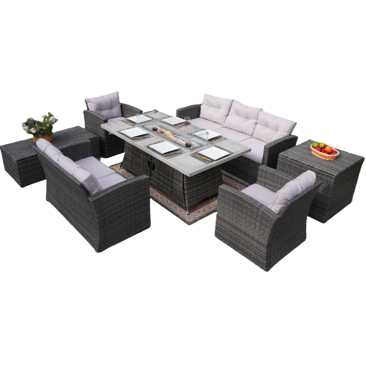 Timeless Elegance for Your Backyard - Direct Wicker Outdoor Patio Furniture Set (PAG-1503+1106RA)