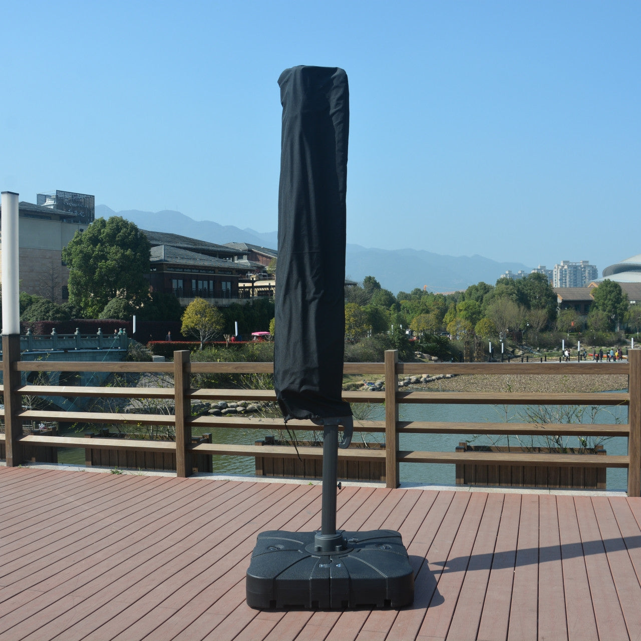 Direct Wicker Outdoor Umbrella Cover Patio Umbrella Covers Waterproof with Zip