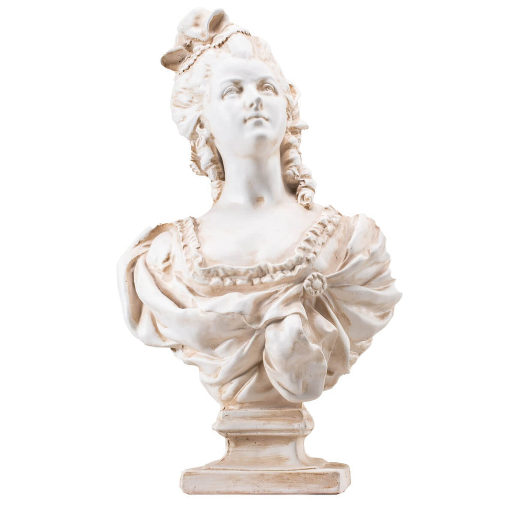 Classical Elegant Female Bust Magnesium Oxide Sculpture (GS-2604-GR-QZYY) - Direct Wicker