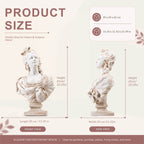 Classical Elegant Female Bust Magnesium Oxide Sculpture (GS-2604-GR-QZYY) - Direct Wicker