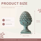 Rustic Antique Green Artichoke Magnesium Oxide Garden Ornament (GS-2607-GR-QZYY)