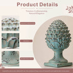 Rustic Antique Green Artichoke Magnesium Oxide Garden Ornament (GS-2607-GR-QZYY)