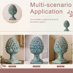 Rustic Antique Green Artichoke Magnesium Oxide Garden Ornament (GS-2607-GR-QZYY)