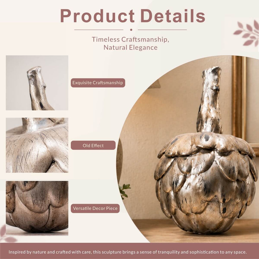 Rustic Antique Artichoke Magnesium Oxide Garden Ornament (GS-2608-BR-QZYY)