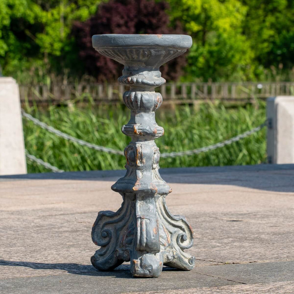 Vintage Grey & Rust Magnesium Oxide Candle Holder Trio (GS-2609/10/11-GR-QZYY)