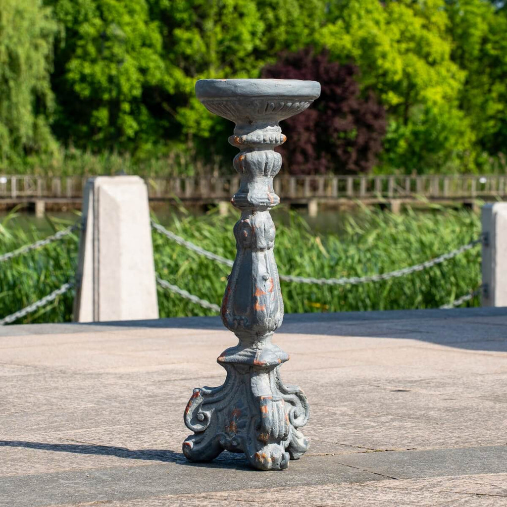 Vintage Grey & Rust Magnesium Oxide Candle Holder Trio (GS-2609/10/11-GR-QZYY)