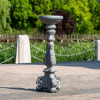 Vintage Grey & Rust Magnesium Oxide Candle Holder Trio (GS-2609/10/11-GR-QZYY)