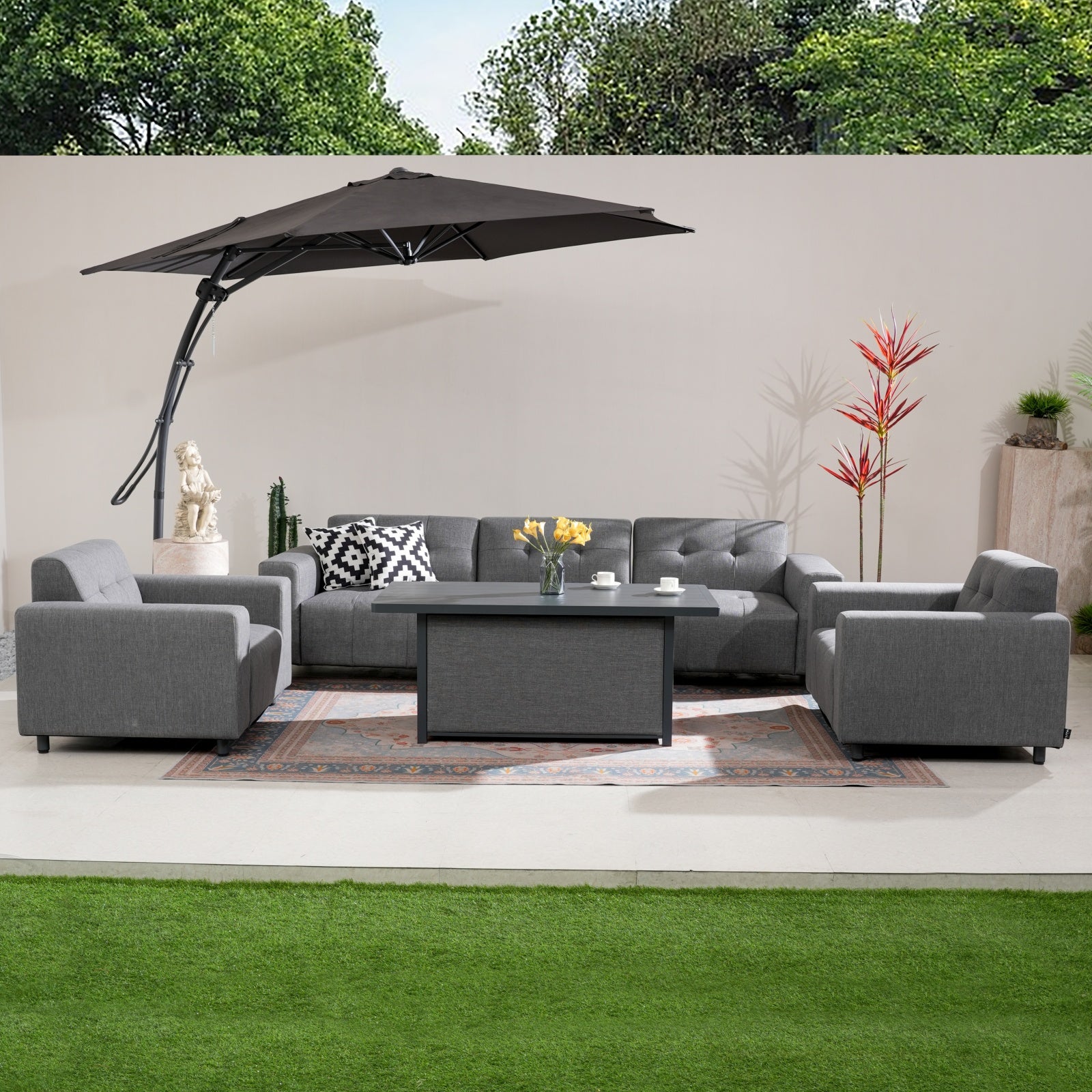 Numa-Style Tribeca 5-Seater Sofa Set with Lunar Coffee Table