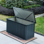 312 Gallons Heavy-Duty Metal Outdoor Storage Box with Gas Lift Lid (PA-9072-GR)