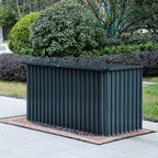 312 Gallons Heavy-Duty Metal Outdoor Storage Box with Gas Lift Lid (PA-9072-GR)