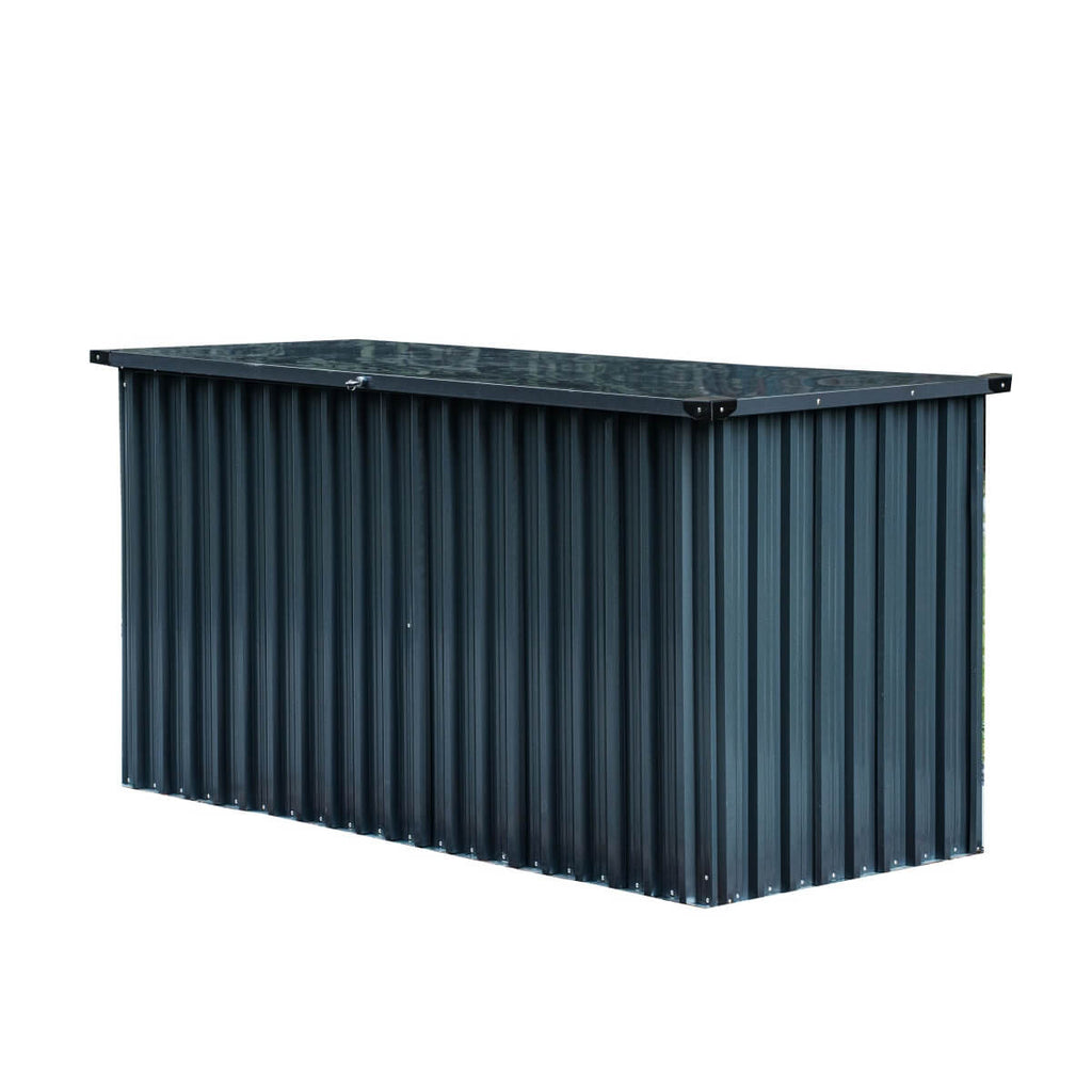 312 Gallons Heavy-Duty Metal Outdoor Storage Box with Gas Lift Lid (PA-9072-GR)