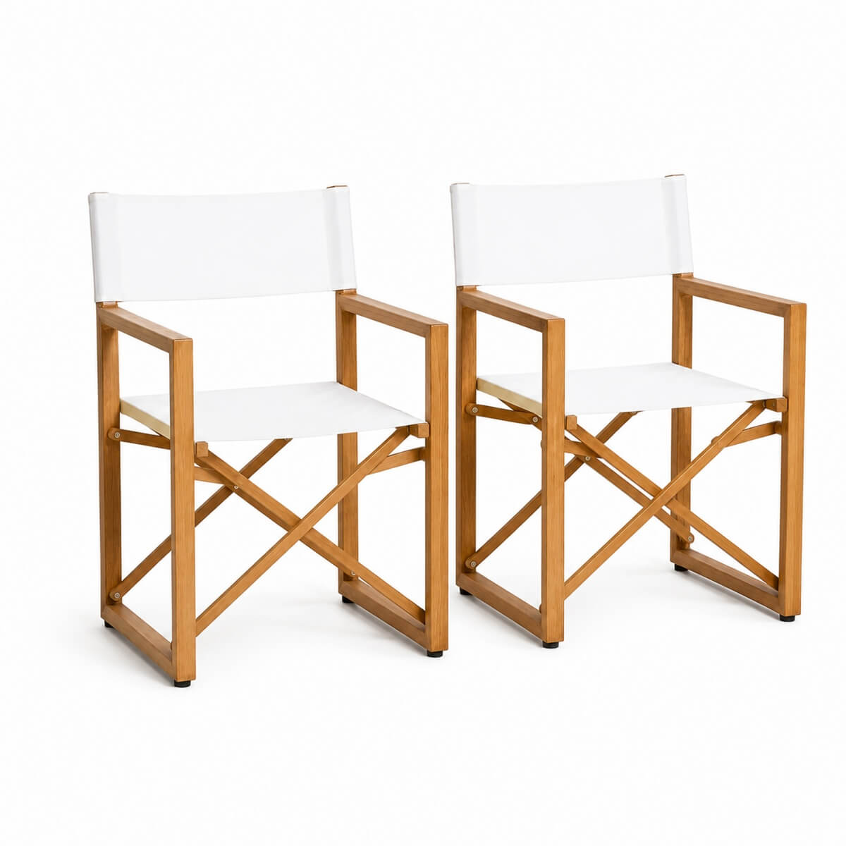 Foldable Wooden Director Chair with Breathable Textilene Fabric (PAC-2508-BR-QN)