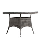Aluminum Frame Rattan Table PAD-1709-GR_3 - Direct Wicker 