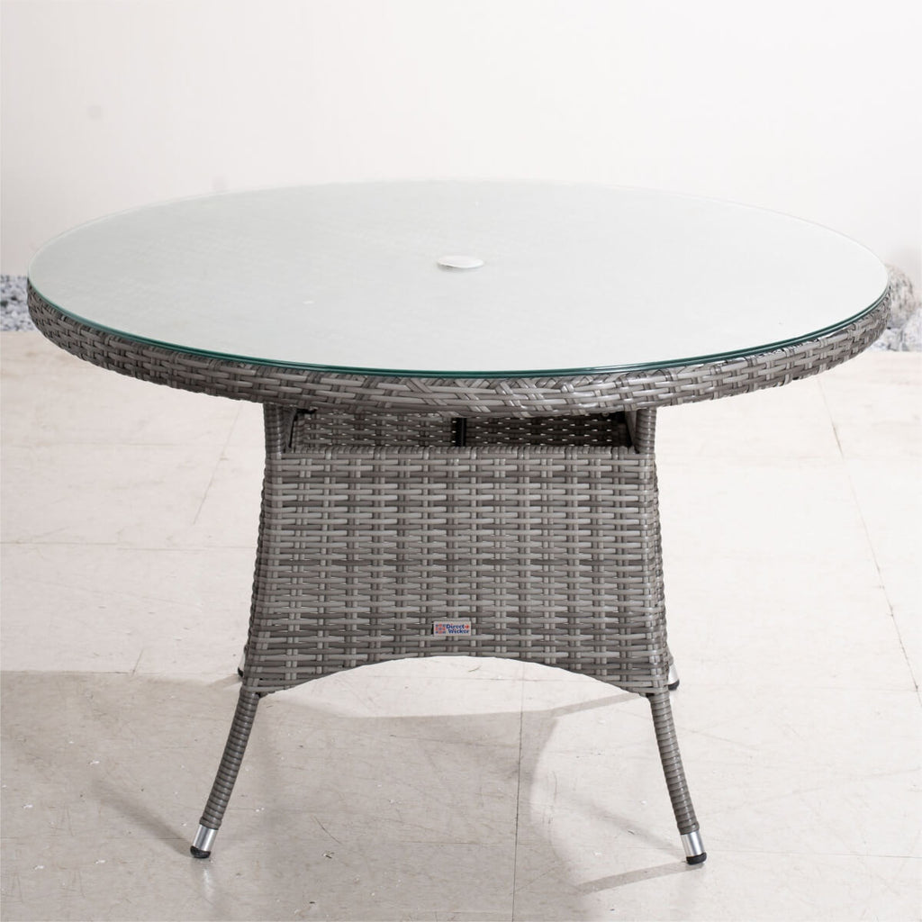 Aluminum Frame Rattan Table PAD-1709-GR_4 - Direct Wicker 