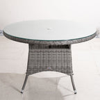 Aluminum Frame Rattan Table PAD-1709-GR_4 - Direct Wicker 