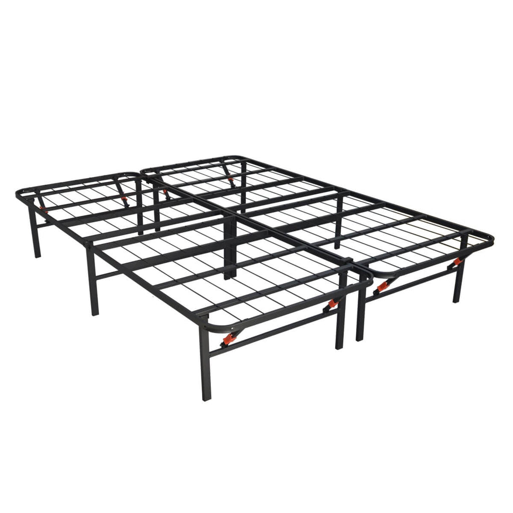 Heavy-Duty Foldable Full Size Metal Platform Bed Frame (PAL-2680-KD-BK-ZJWK)
