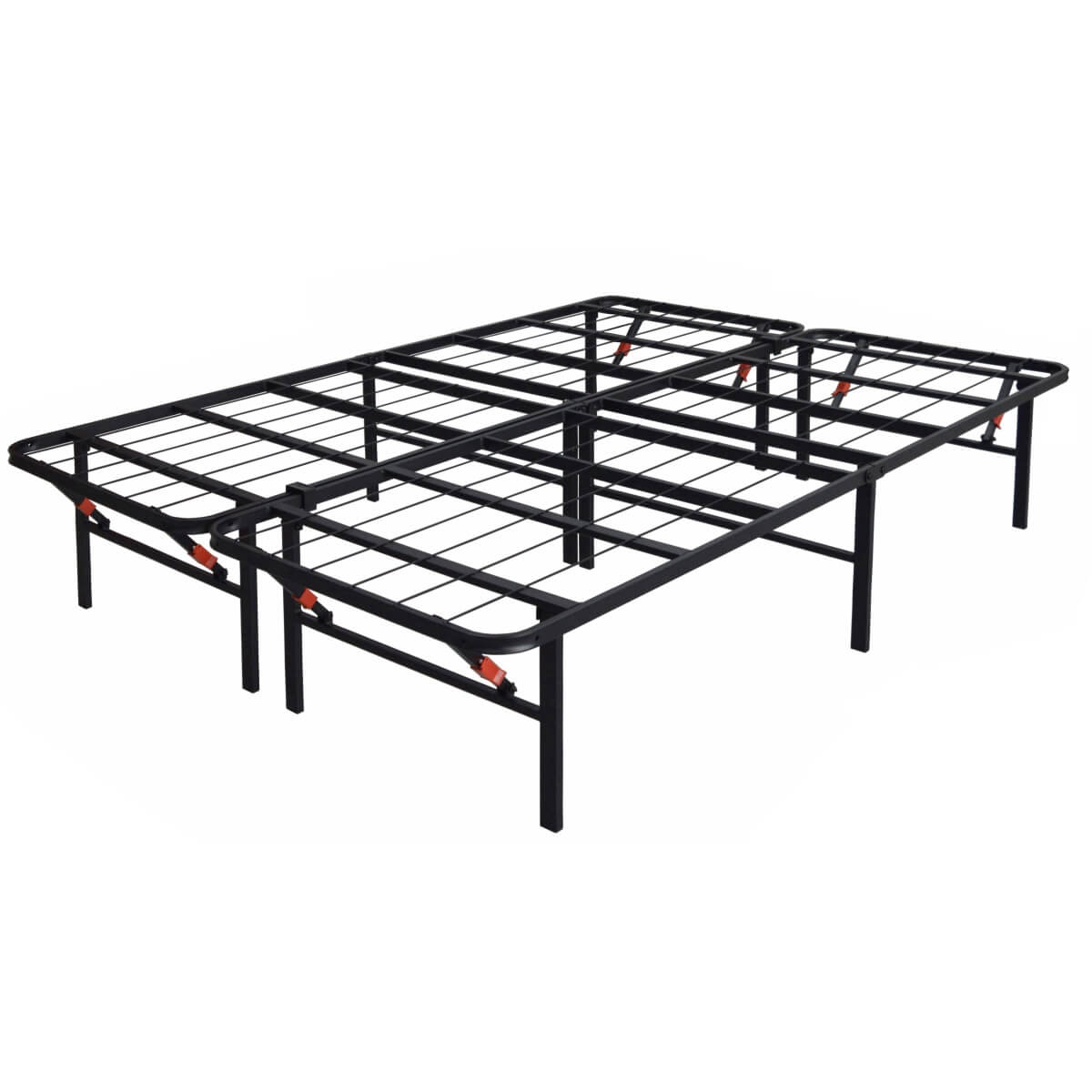 Heavy-Duty Foldable Full Size Metal Platform Bed Frame (PAL-2680-KD-BK-ZJWK)