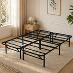 Heavy-Duty Foldable Full Size Metal Platform Bed Frame (PAL-2680-KD-BK-ZJWK)