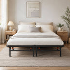 Heavy-Duty Foldable Full Size Metal Platform Bed Frame (PAL-2680-KD-BK-ZJWK)
