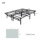 Heavy-Duty Foldable Full Size Metal Platform Bed Frame (PAL-2680-KD-BK-ZJWK)