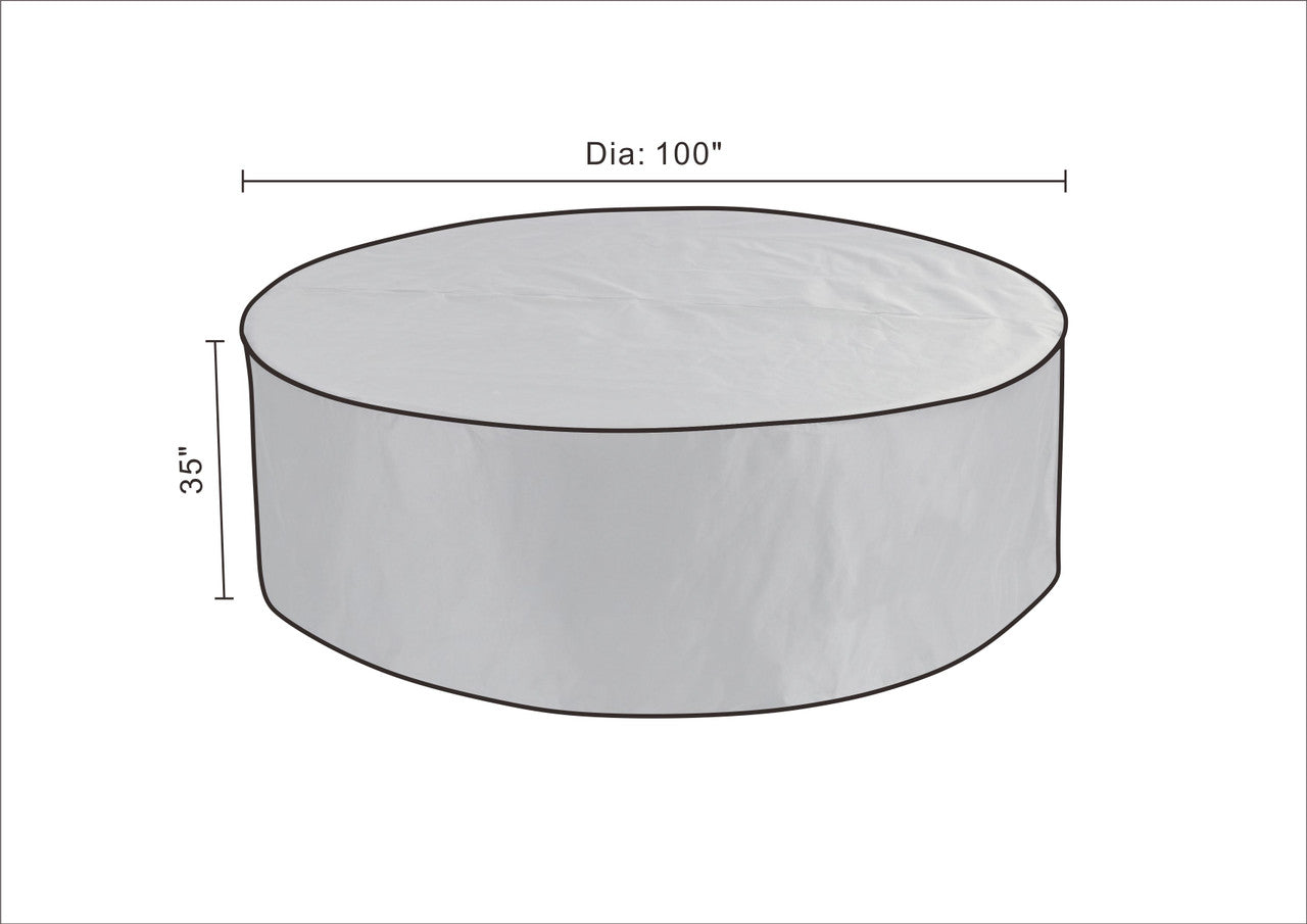 Round Rain Cover in Black (RC-1711)