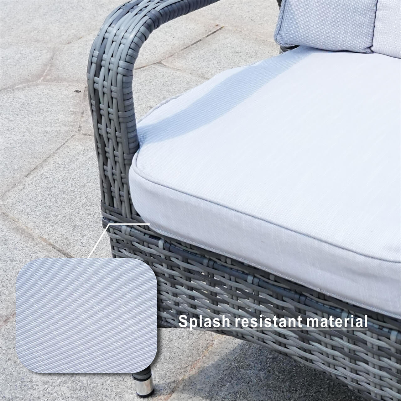 Details Patio Chairs - 2 Pieces Outdoor Rattan Chairs