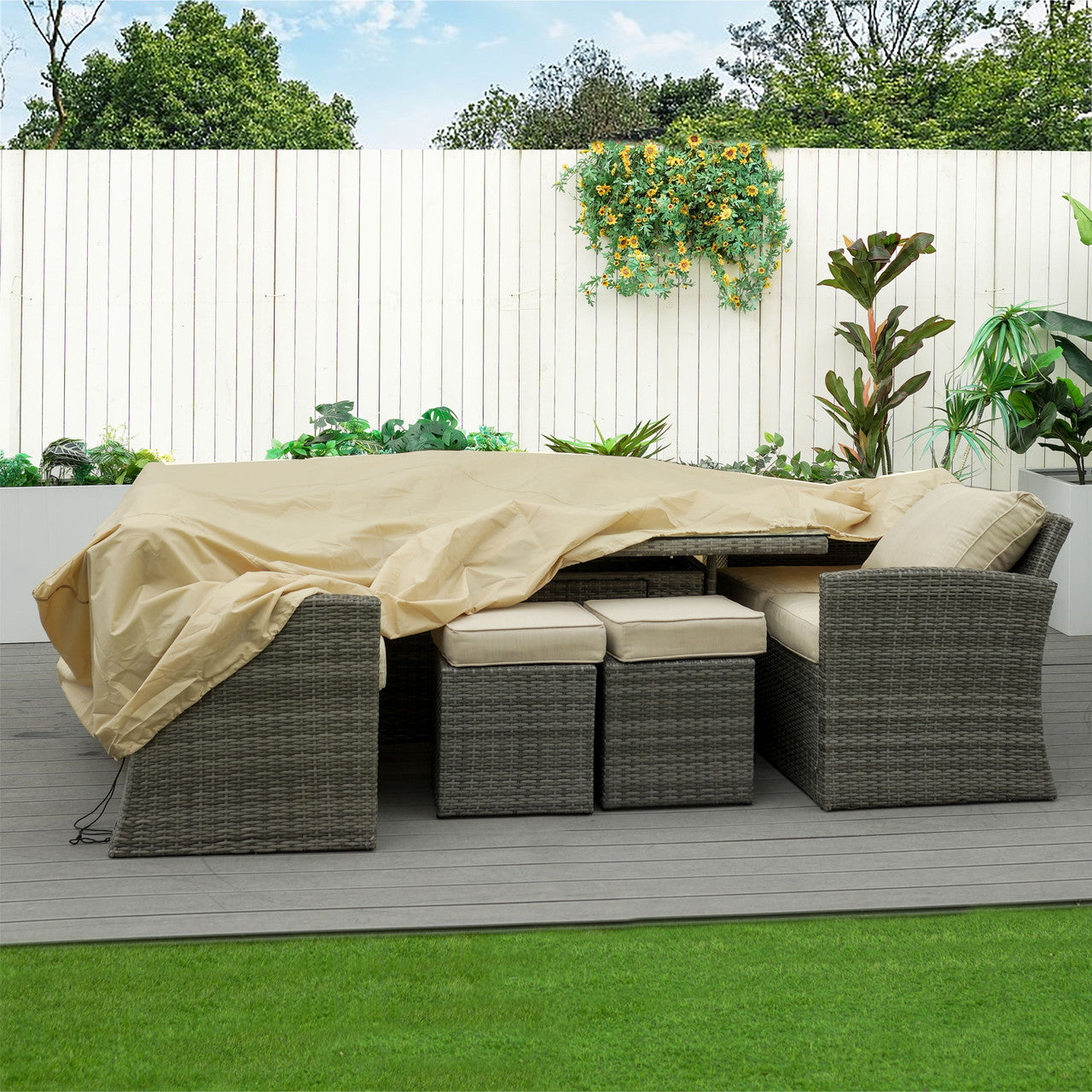 Square Rain Cover of RC-1120 Beige