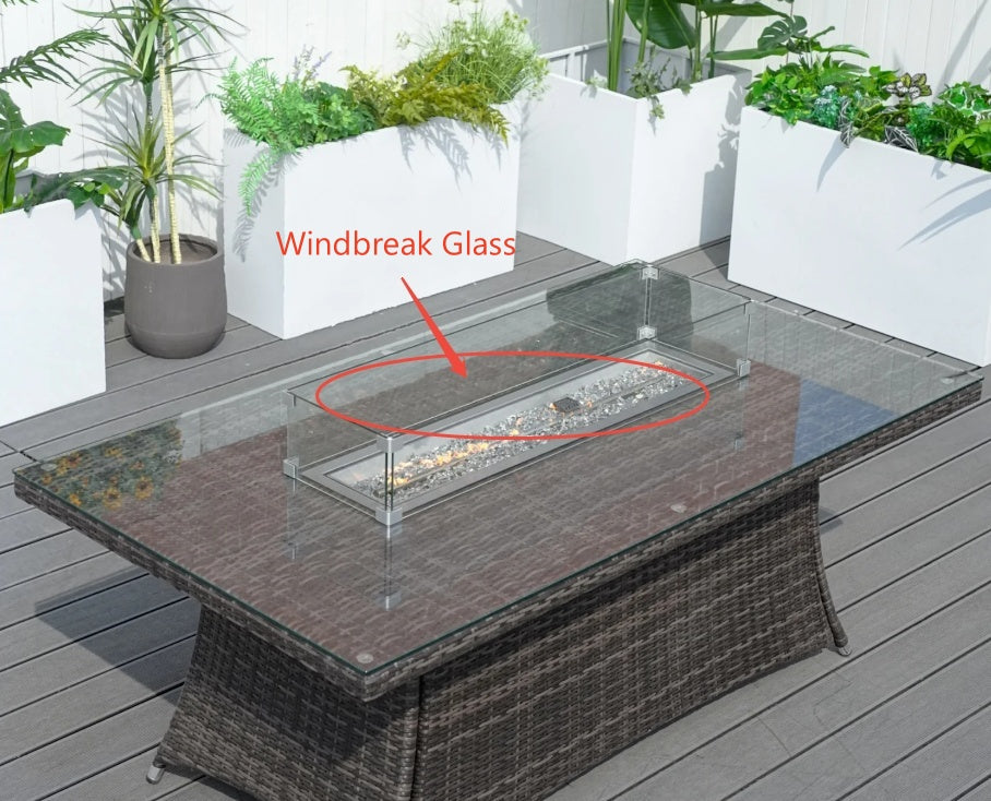 Replacement Wind Guard for Fire Pit Table – Fits PAG-1106R / PAG-1106RA
