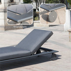 Aluminum Frame Outdoor Daybed Olefin Fabric (PAL-2324DB) - Direct Wicker