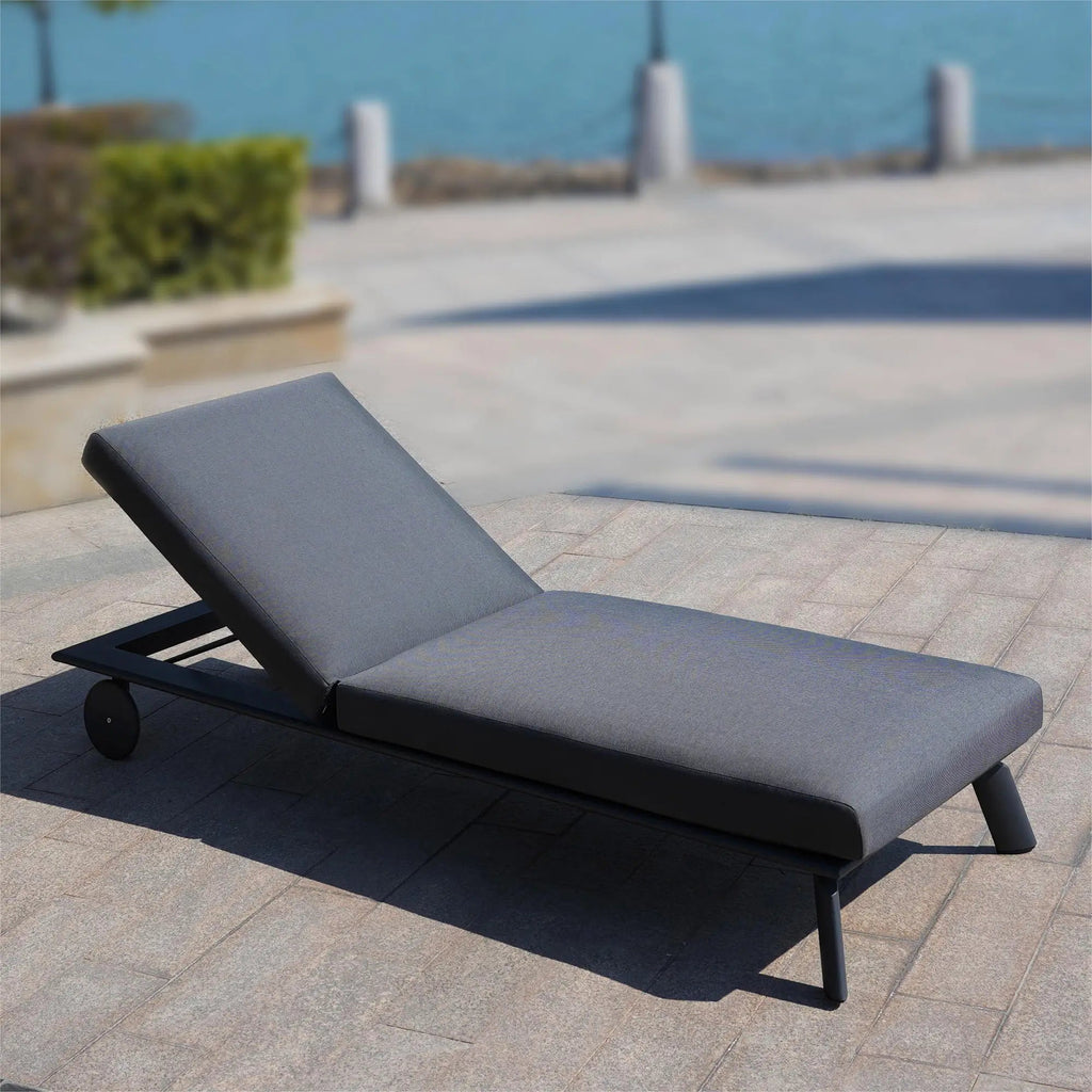 Aluminum Frame Outdoor Daybed Olefin Fabric (PAL-2324DB) - Direct Wicker